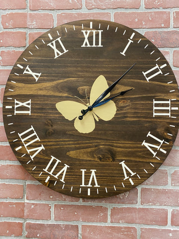 Copy of 24" Clock Butterfly