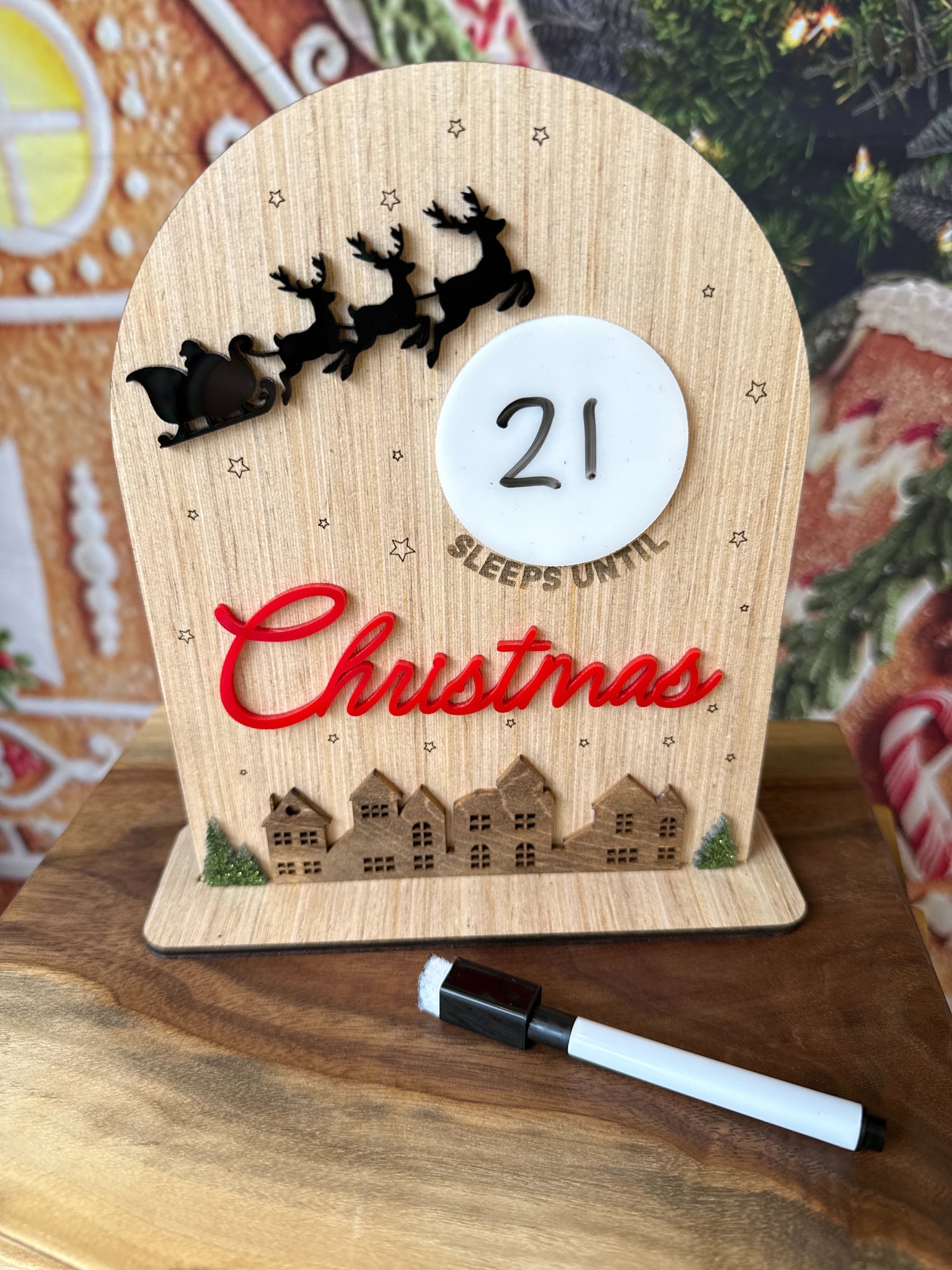 Christmas Countdown Sign