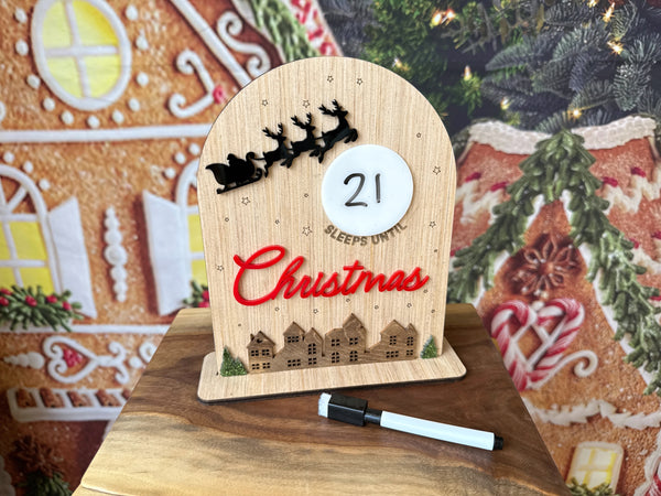 Christmas Countdown Sign