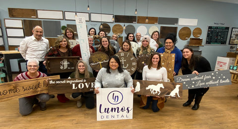 3/22/25 4pm Wine & Sign Words on Wood Party