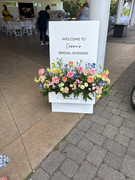 Wedding Flower Box A Frame Welcome sign