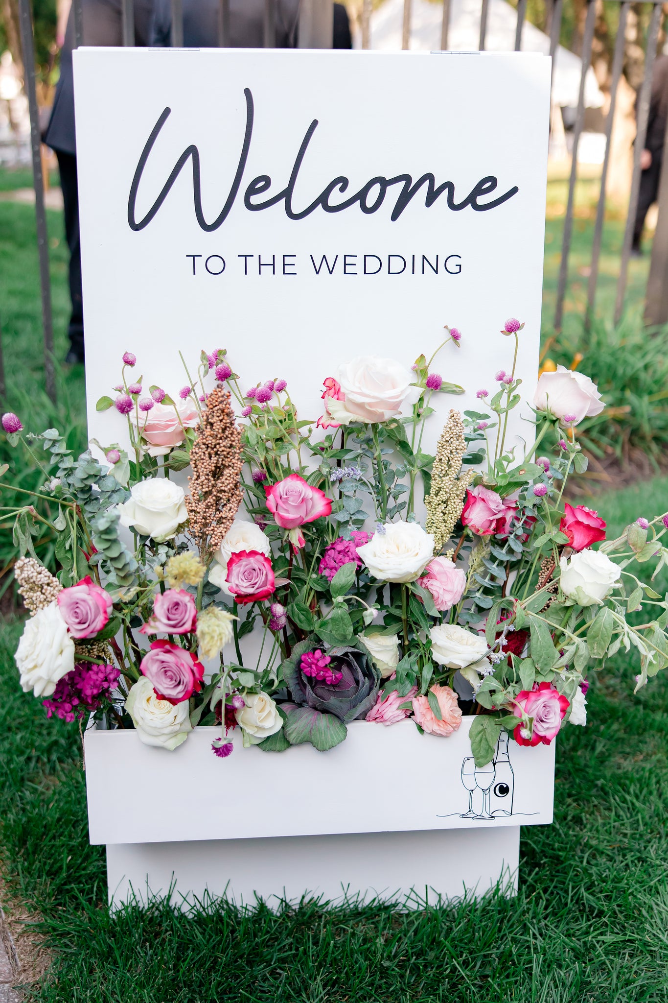 Wedding Flower Box A Frame Welcome sign