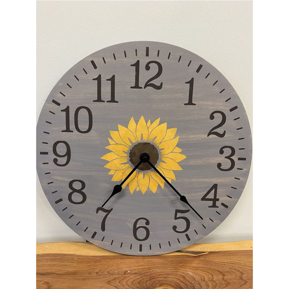 24" Clock - Sunflower