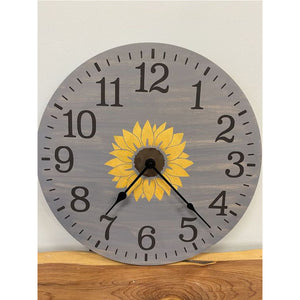 24" Clock - Sunflower