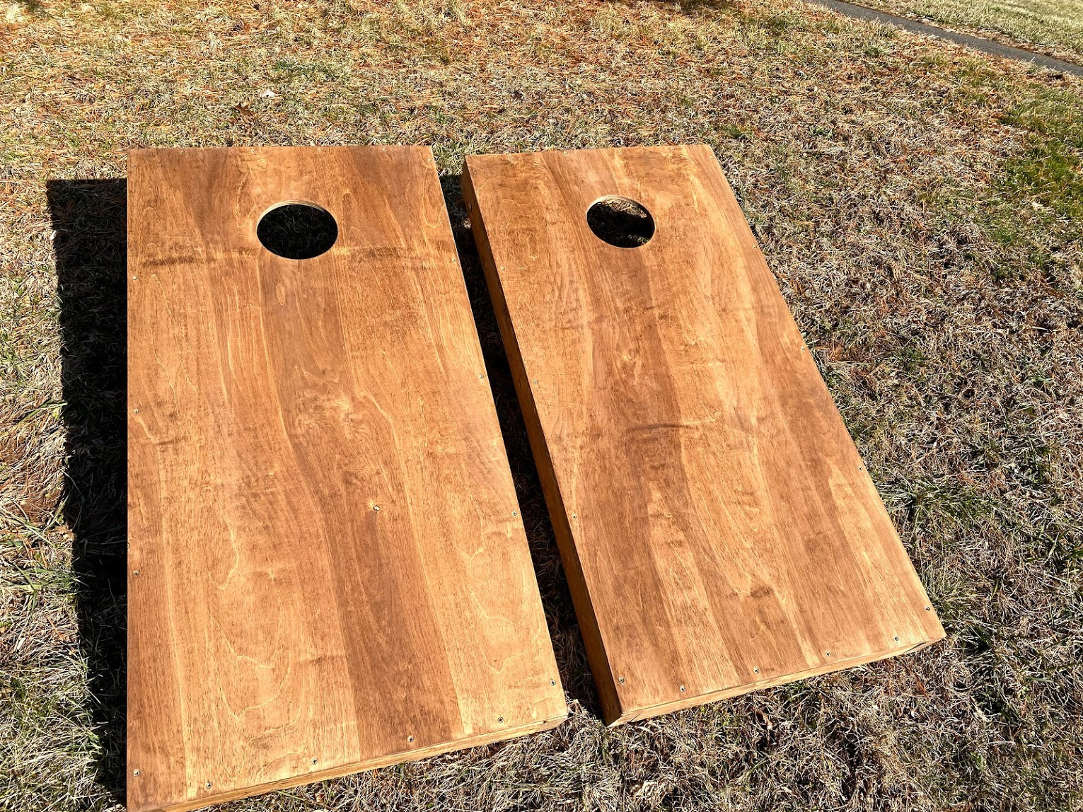 1 Corn Hole Set with bags, lights, handles, sealant