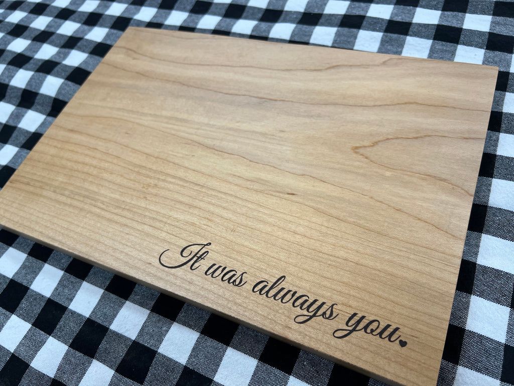 Laser Cut Wand Stand With Engraving Black Walnut or Cherry Wood