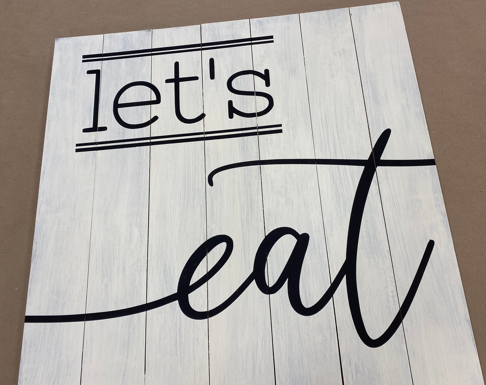 Let's Eat sign